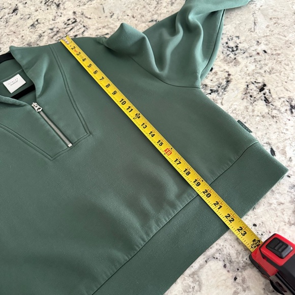 Varley Davidson Sweat Half Zip Sweatshirt M Cila Green VAR01080 - Picture 12 of 15